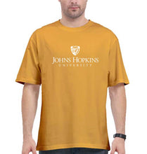 Load image into Gallery viewer, johns hopkins university Oversized T-Shirt for Men-Golden Yellow-Ektarfa.online
