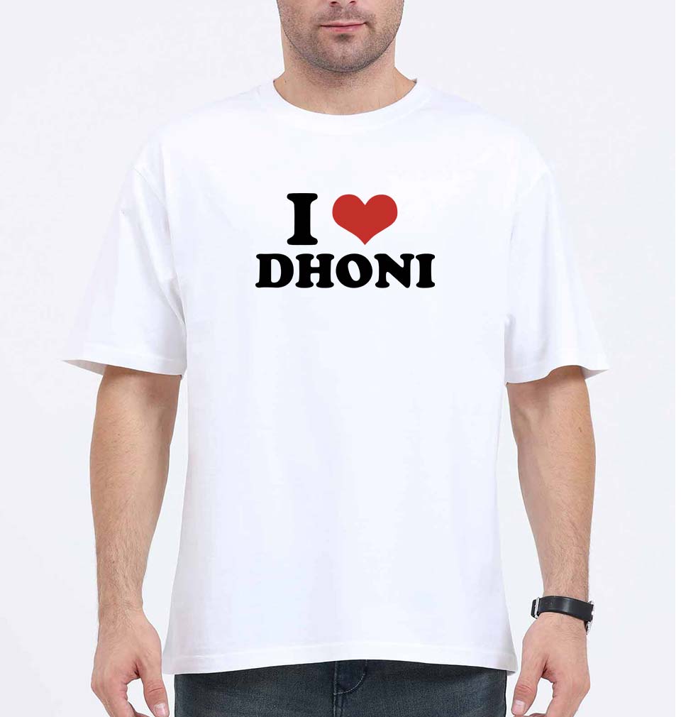 I LOVE DHONI Oversized T-Shirt for Men
