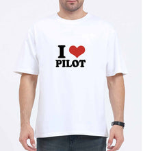 Load image into Gallery viewer, I LOVE PILOT Oversized T-Shirt for Men
