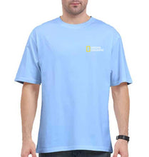 Load image into Gallery viewer, National Geographic Oversized T-Shirt for Men-Baby Blue-Ektarfa.online
