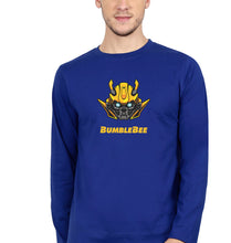 Load image into Gallery viewer, Transformers Bumblebee Full Sleeves T-Shirt for Men-royal blue-Ektarfa.online
