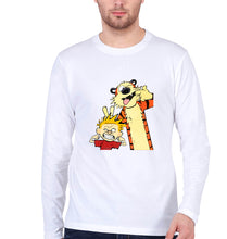 Load image into Gallery viewer, Calvin hobbes Full Sleeves T-Shirt for Men-White-Ektarfa.online
