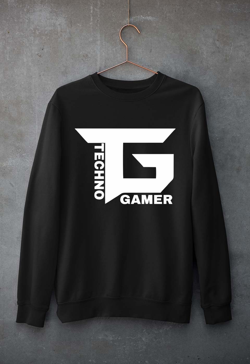Techno Gamer Unisex Sweatshirt for Men/Women-Black-Ektarfa.online