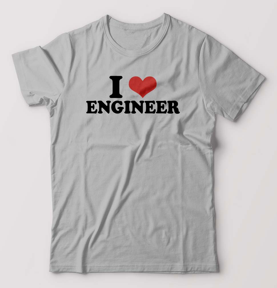 I LOVE ENGINEER T-Shirt for Men-Grey Melange-Ektarfa.online