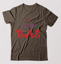 Load image into Gallery viewer, love BAE T-Shirt for Men-Olive Green-Ektarfa.online
