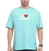 Load image into Gallery viewer, I LOVE DESIGNER Oversized T-Shirt for Men

