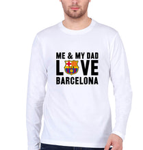 Load image into Gallery viewer, Love Barcelona Full Sleeves T-Shirt for Men-White-Ektarfa.online
