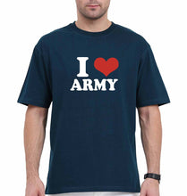Load image into Gallery viewer, I Love Army Oversized T-Shirt for Men
