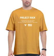Load image into Gallery viewer, project rock Oversized T-Shirt for Men-Golden Yellow-Ektarfa.online
