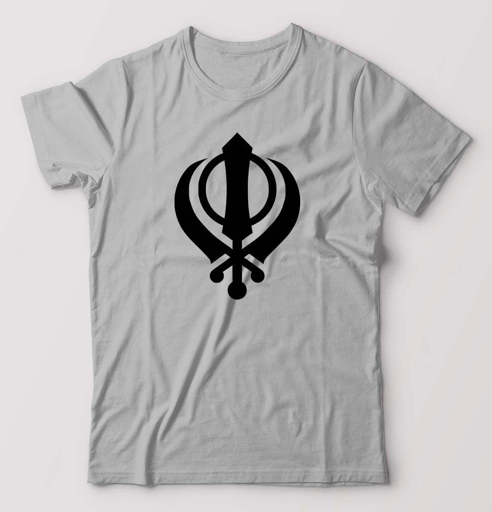 sikh T-Shirt for Men-Grey Melange-Ektarfa.online