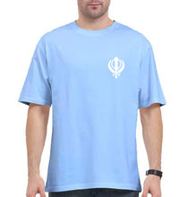 Load image into Gallery viewer, sikh Oversized T-Shirt for Men-Baby Blue-Ektarfa.online

