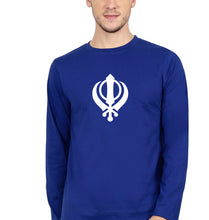 Load image into Gallery viewer, sikh Full Sleeves T-Shirt for Men-royal blue-Ektarfa.online

