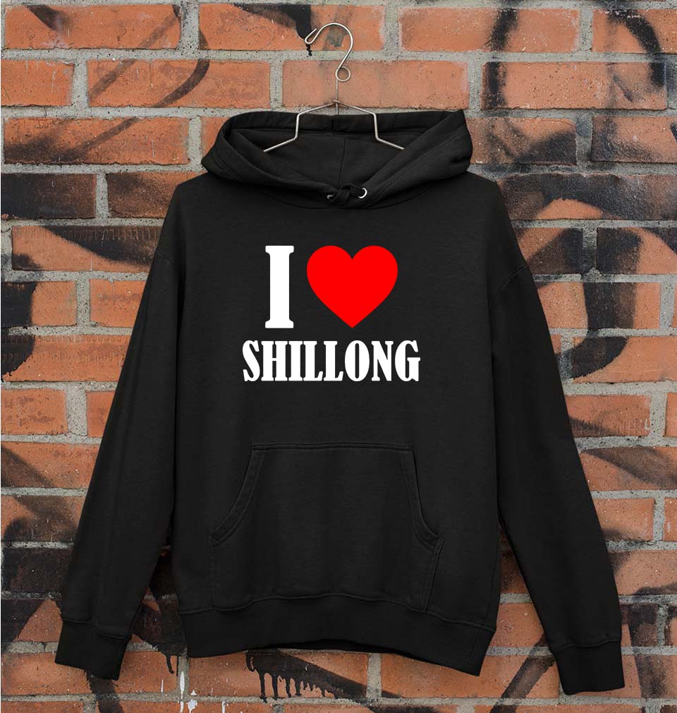 i love shillong Unisex Hoodie for Men/Women-Black-Ektarfa.online
