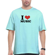 Load image into Gallery viewer, I LOVE MUSIC Oversized T-Shirt for Men
