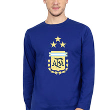 Load image into Gallery viewer, Argentina Football Full Sleeves T-Shirt for Men-royal blue-Ektarfa.online
