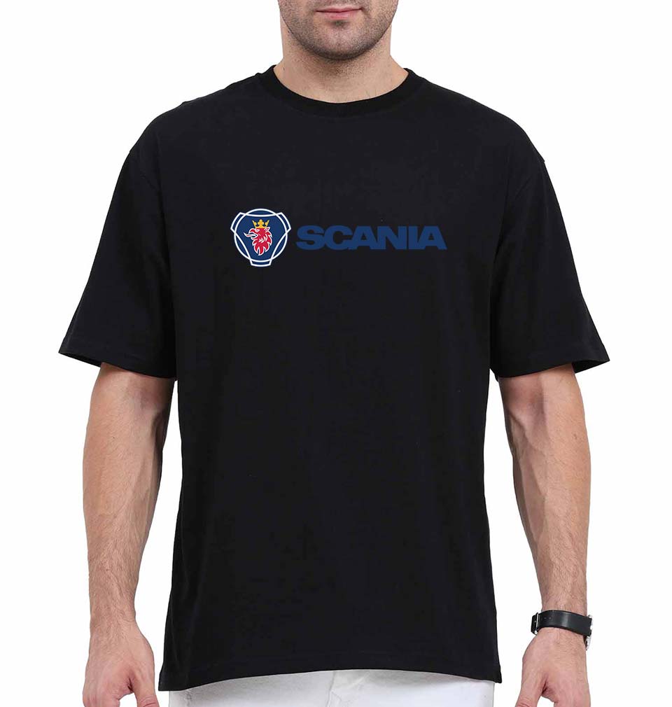 Scania Oversized T-Shirt for Men-Black-Ektarfa.online
