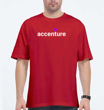 Load image into Gallery viewer, Accenture Oversized T-Shirt for Men-Red-Ektarfa.online
