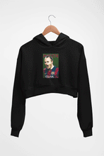 Load image into Gallery viewer, iniesta Crop HOODIE FOR WOMEN-Black-Ektarfa.online
