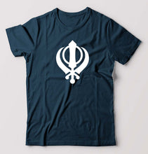 Load image into Gallery viewer, sikh T-Shirt for Men-Petrol Blue-Ektarfa.online
