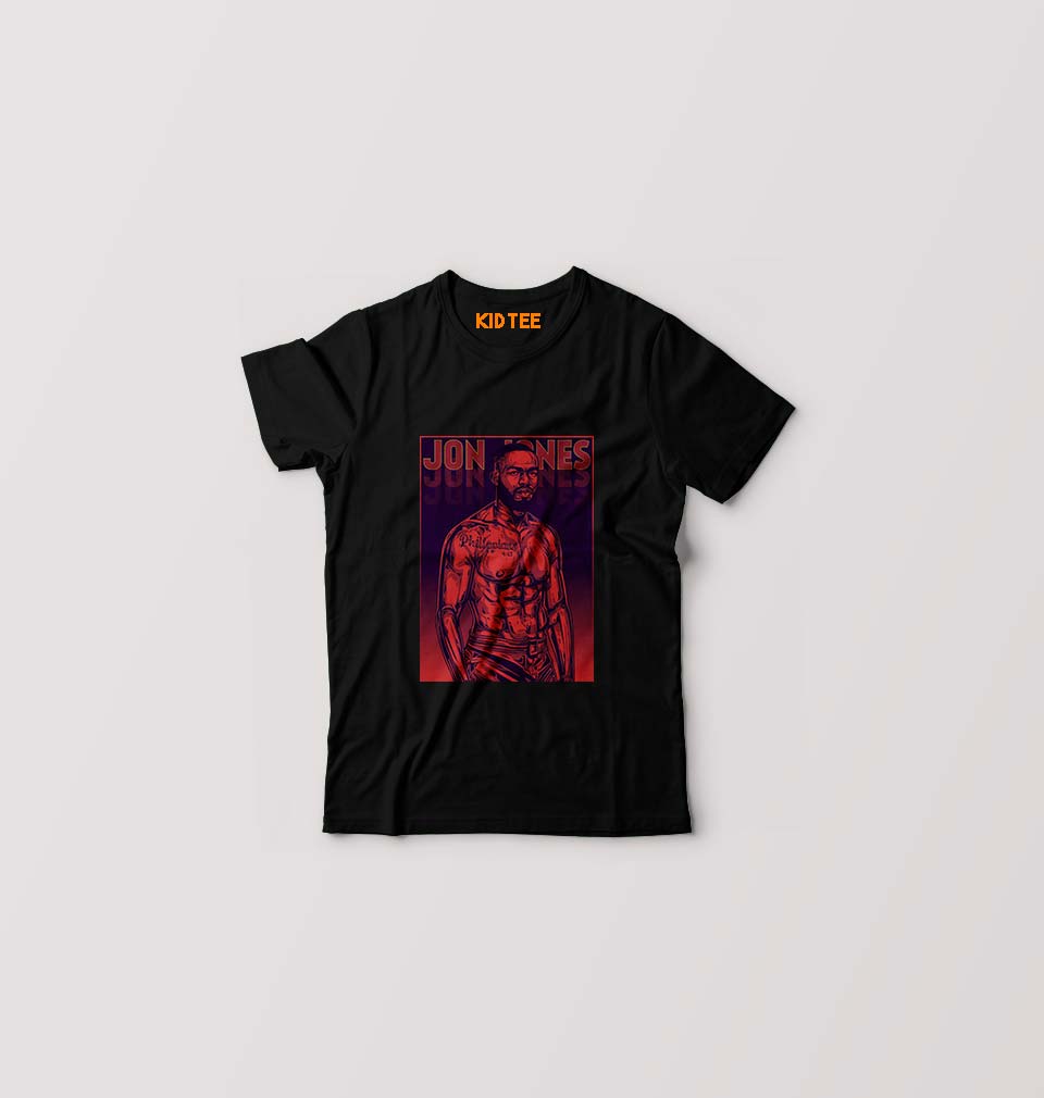 jon jones UFC T-Shirt for Boy/Girl-Black-Ektarfa.online
