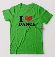 Load image into Gallery viewer, I LOVE DANCE T-Shirt for Men-flag green-Ektarfa.online
