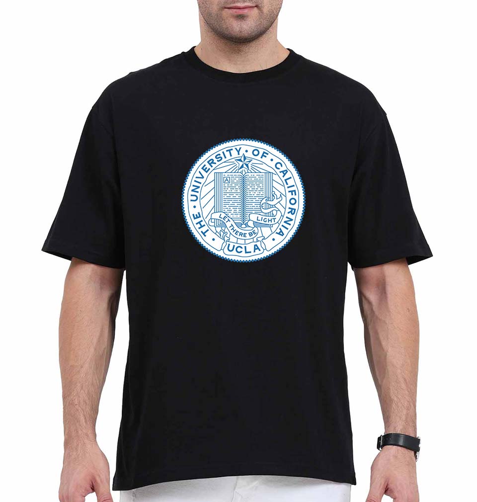 ucla Oversized T-Shirt for Men-Black-Ektarfa.online