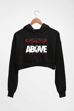 Load image into Gallery viewer, levels above roman reigns Crop HOODIE FOR WOMEN-Black-Ektarfa.online
