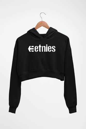 etnies Crop HOODIE FOR WOMEN-Black-Ektarfa.online