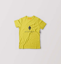 Load image into Gallery viewer, Ethereum Kids T-Shirt for Boy/Girl-Yellow-Ektarfa.online
