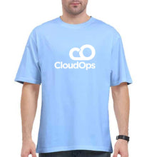 Load image into Gallery viewer, CloudOps Oversized T-Shirt for Men-Baby Blue-Ektarfa.online
