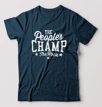 Load image into Gallery viewer, The Rock - The People&#39;s Champ T-Shirt for Men-Petrol Blue-Ektarfa.online
