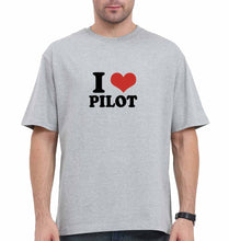 Load image into Gallery viewer, I LOVE PILOT Oversized T-Shirt for Men
