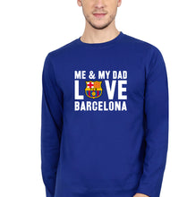 Load image into Gallery viewer, Love Barcelona Full Sleeves T-Shirt for Men-royal blue-Ektarfa.online
