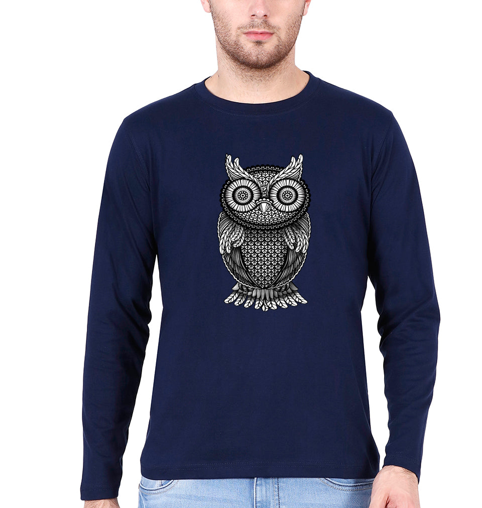 Owl Full Sleeves T-Shirt for Men