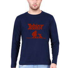 Load image into Gallery viewer, Asterix Full Sleeves T-Shirt for Men-Navy Blue-Ektarfa.online
