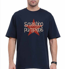 Load image into Gallery viewer, Smashing Pumpkins Oversized T-Shirt for Men-Navy Blue-Ektarfa.online
