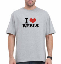 Load image into Gallery viewer, I LOVE REELS Oversized T-Shirt for Men
