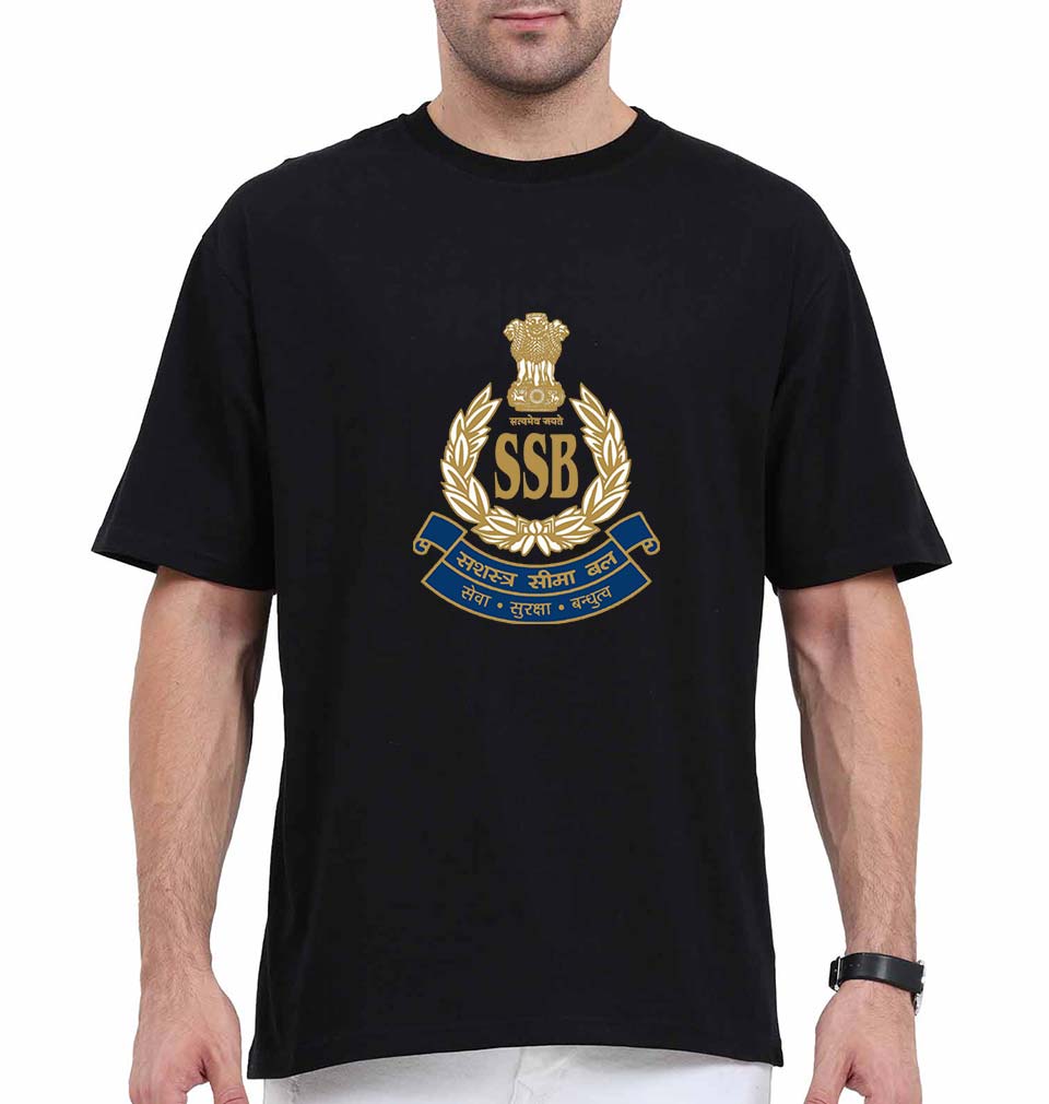 SSB Oversized T-Shirt for Men-Black-Ektarfa.online