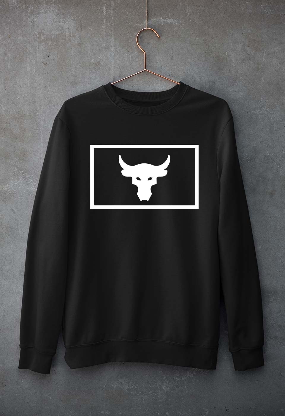 Bull Unisex Sweatshirt for Men/Women-Black-Ektarfa.online