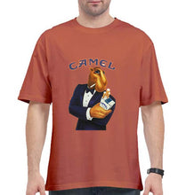 Load image into Gallery viewer, camel cigarette Oversized T-Shirt for Men-Coral-Ektarfa.online
