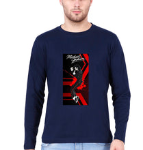 Load image into Gallery viewer, Michael Jackson Full Sleeves T-Shirt for Men-Navy Blue-Ektarfa.online
