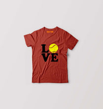 Load image into Gallery viewer, Love Tennis Kids T-Shirt for Boy/Girl-Brick Red-Ektarfa.online
