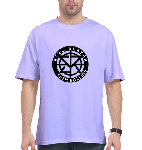 Seth Rollins Oversized T-Shirt for Men-Lavender-Ektarfa.online