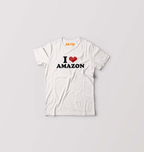 Load image into Gallery viewer, I LOVE AMAZON T-Shirt for Boy/Girl-White-Ektarfa.online
