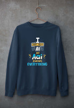 Load image into Gallery viewer, Artificial intelligence (AI) Aai Unisex Sweatshirt for Men/Women-Navy Blue-Ektarfa.online
