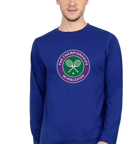 wimbledon Full Sleeves T-Shirt for Men-royal blue-Ektarfa.online