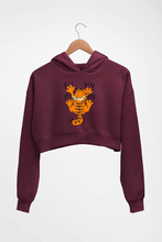 Load image into Gallery viewer, Garfield Crop HOODIE FOR WOMEN-Maroon-Ektarfa.online
