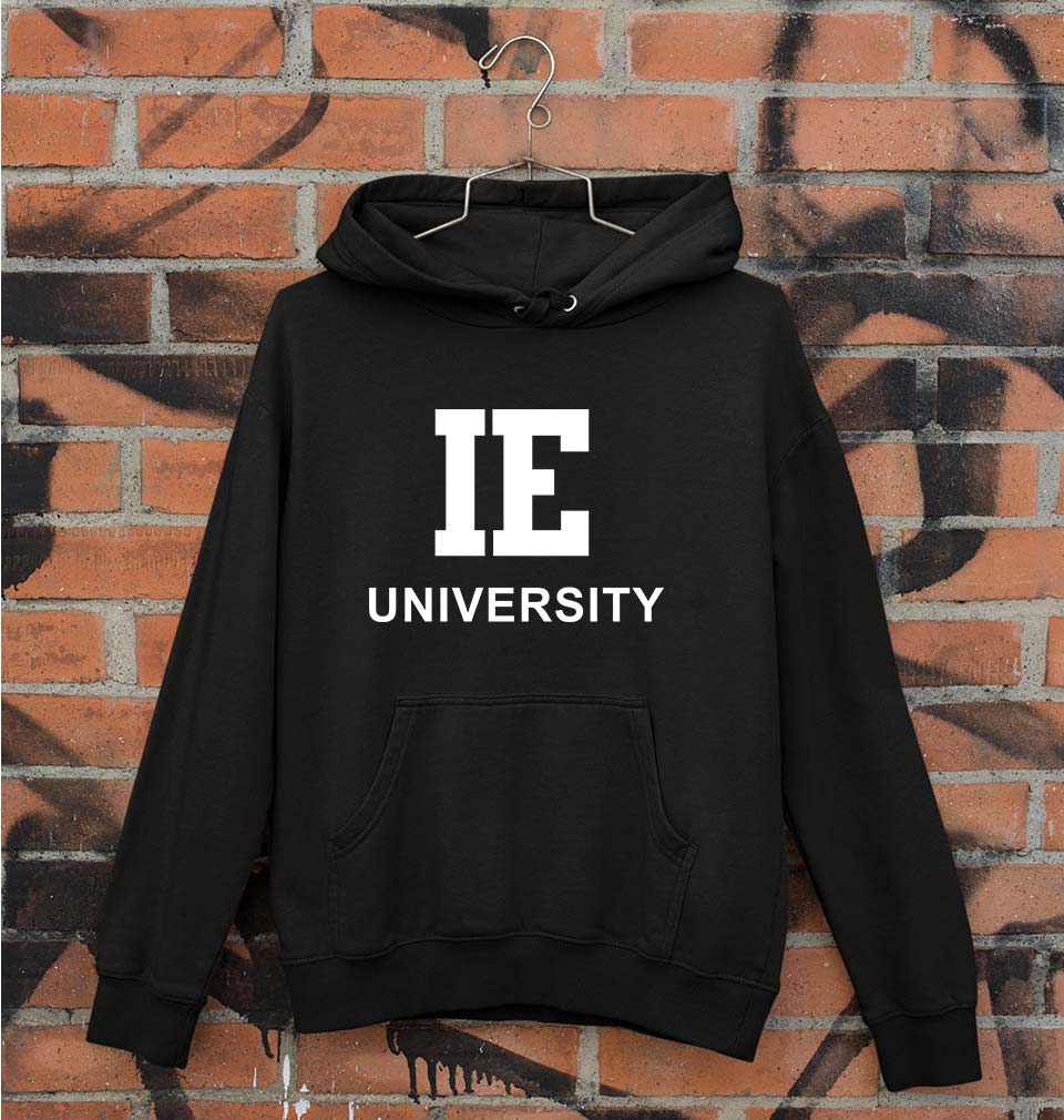 IE University Unisex Hoodie for Men/Women-Black-Ektarfa.online