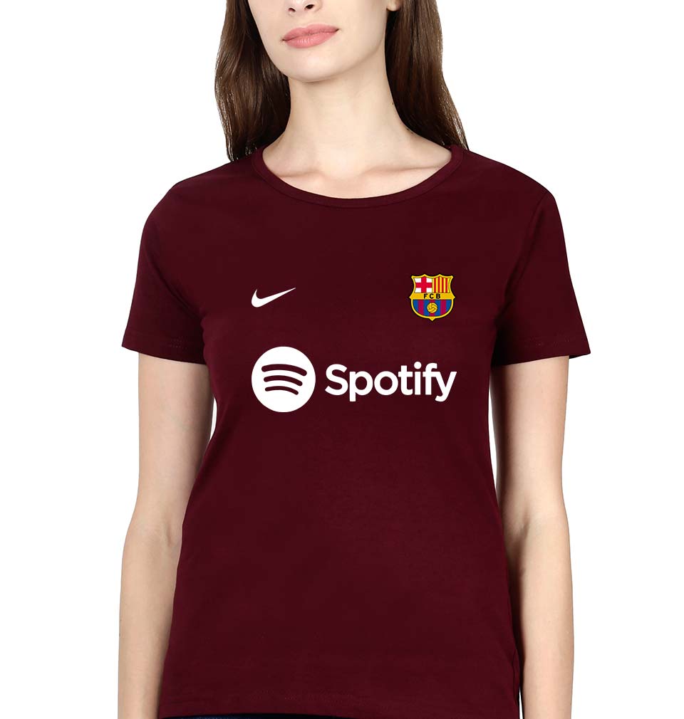 Barcelona 2022-23 Half Sleeves T-Shirt for Women