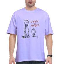 Load image into Gallery viewer, calvin hobbes Oversized T-Shirt for Men-Lavender-Ektarfa.online
